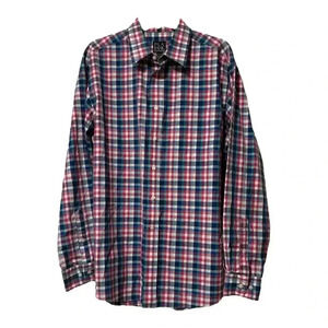 Joe.A.Bank Travelers collection
Plaid Pink and Turquoise Dress Shirt Men's Large